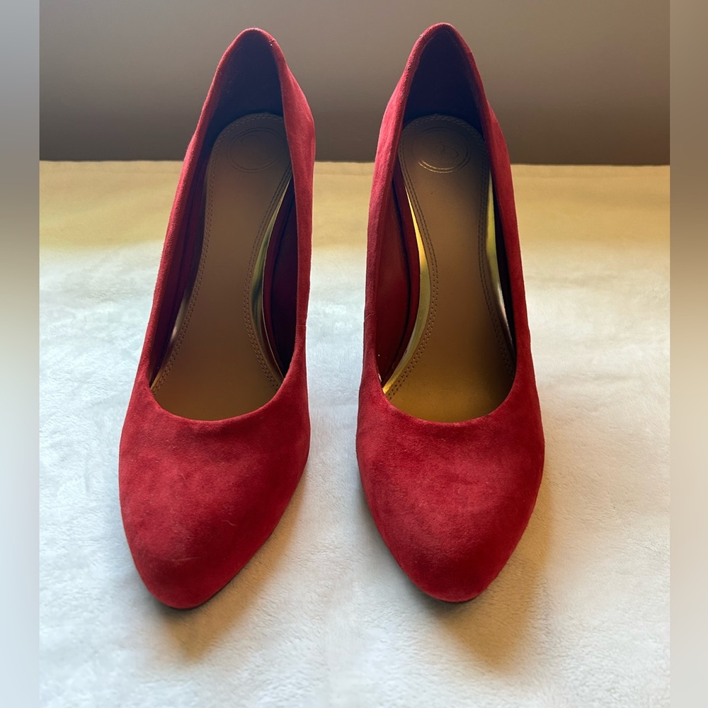 Jessica Simpson Red Suede Heels